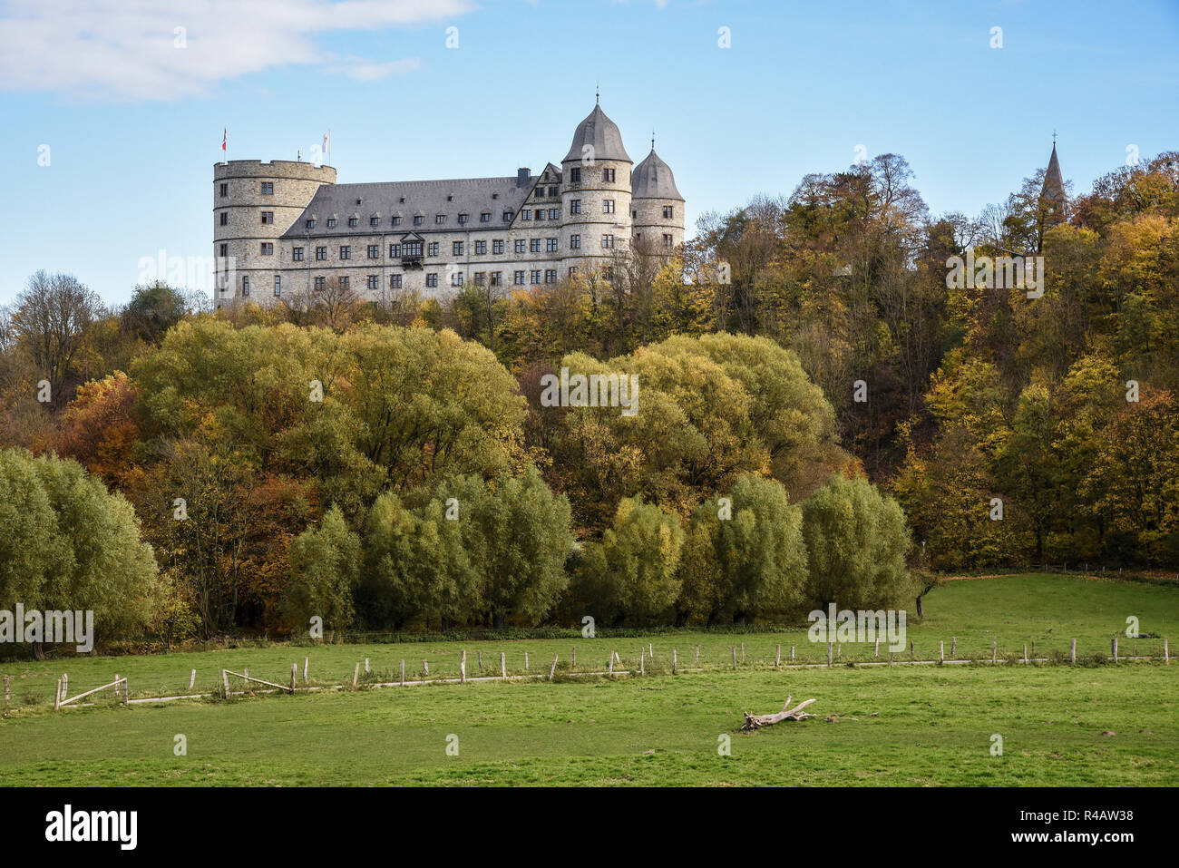 Wewelsburg, triangled Schloss, Buren, Nordrhein-Westfalen, Deutschland, Büren Stockfoto