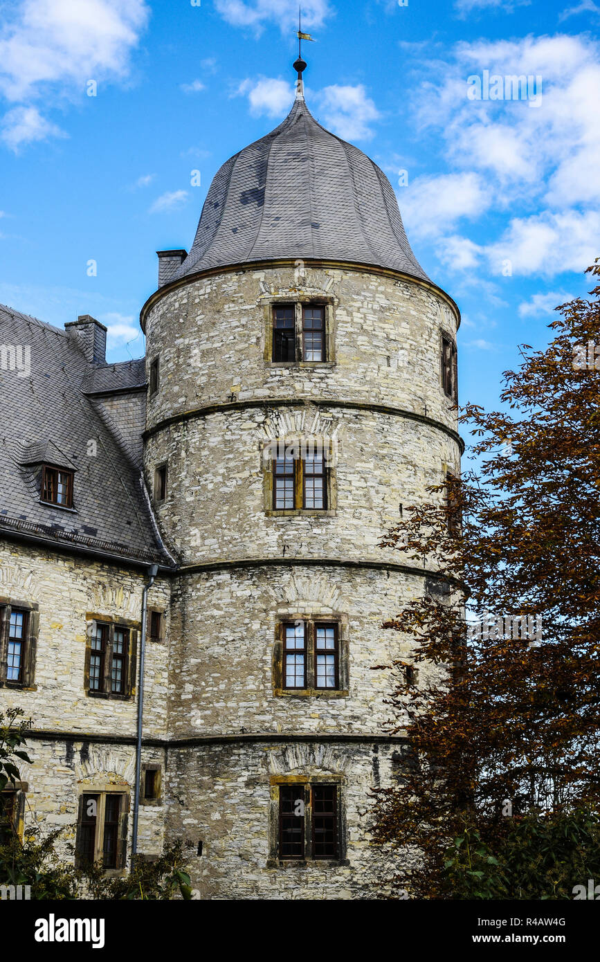 Wewelsburg, triangled Schloss, Buren, Nordrhein-Westfalen, Deutschland, Büren Stockfoto