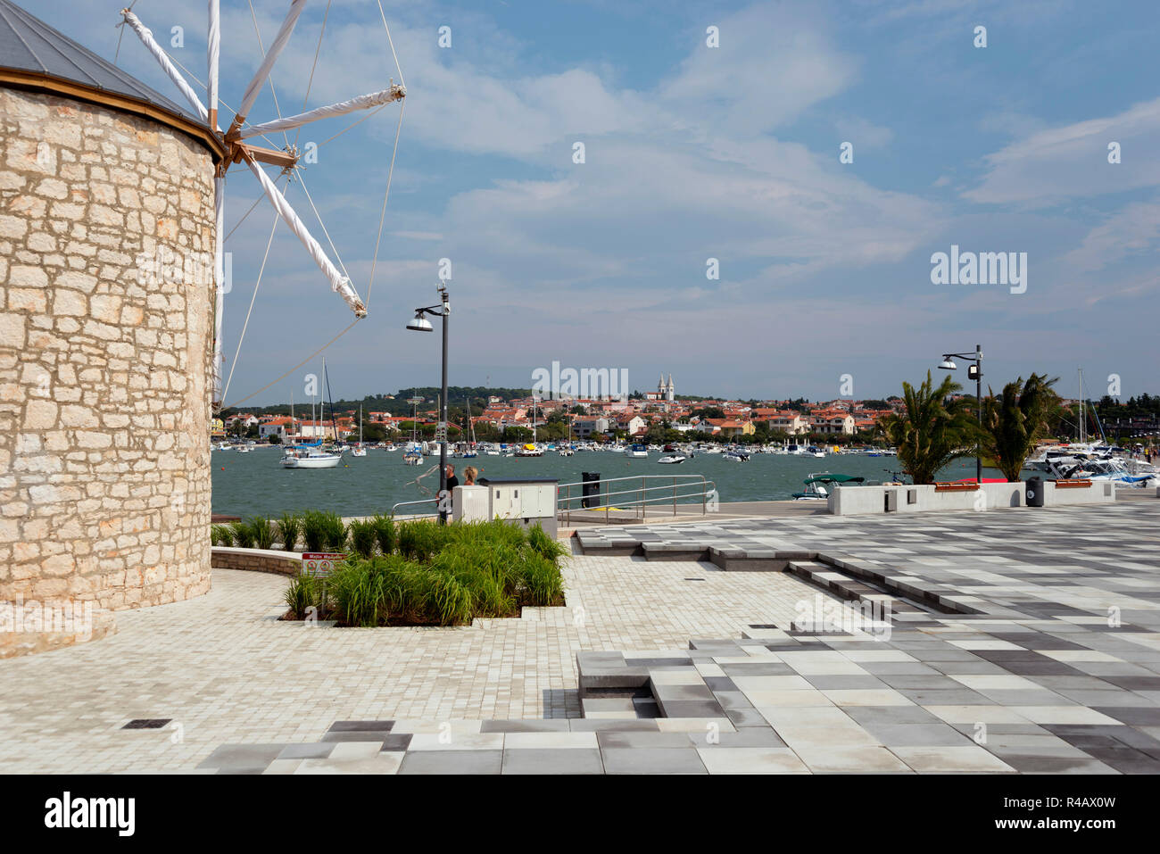 Windmühle, Medulin, Istrien, Kroatien Stockfoto