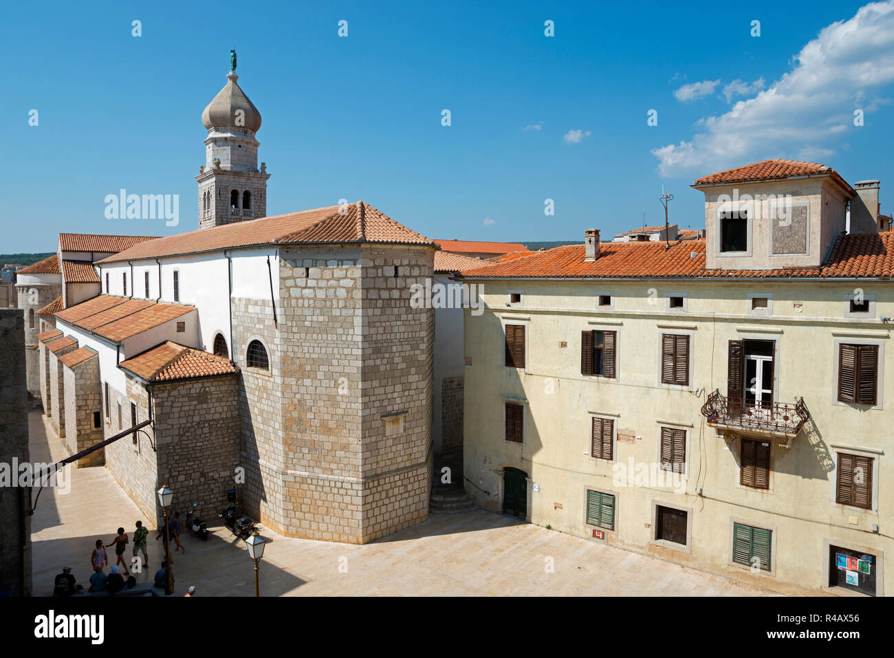 St Mary's Basilica, Krk, Insel Krk, Kvarner Bucht, Kroatien Stockfoto