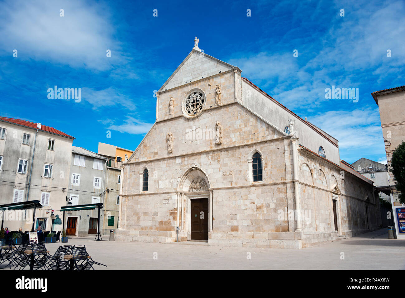 Kirche St. Juraj, Pag, Insel Pag, Dalmatien, Kroatien Stockfoto