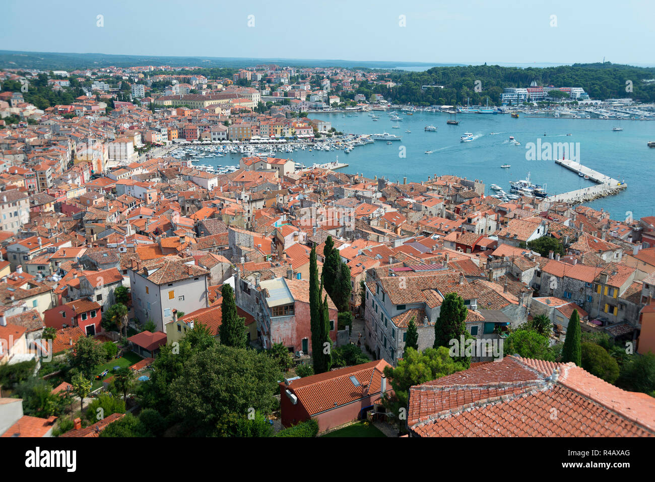 Blick auf Rovinj, Istrien, Kroatien Stockfoto