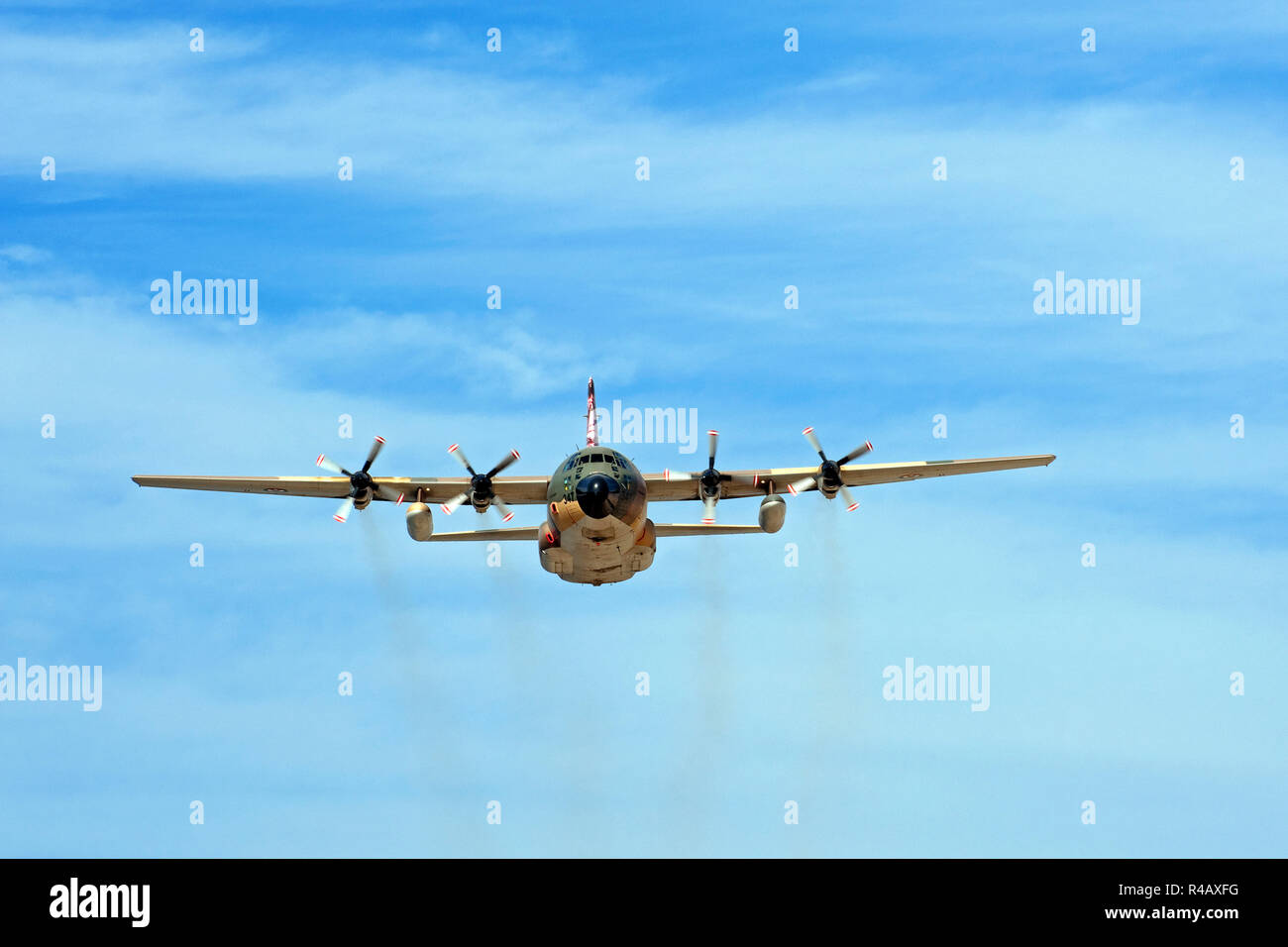 C-130 Hercules, Militär, Flugzeug, Royal Jordanian Marine, Airshow, Transport Flugzeug, Aqaba, Jordanien, Asien Stockfoto