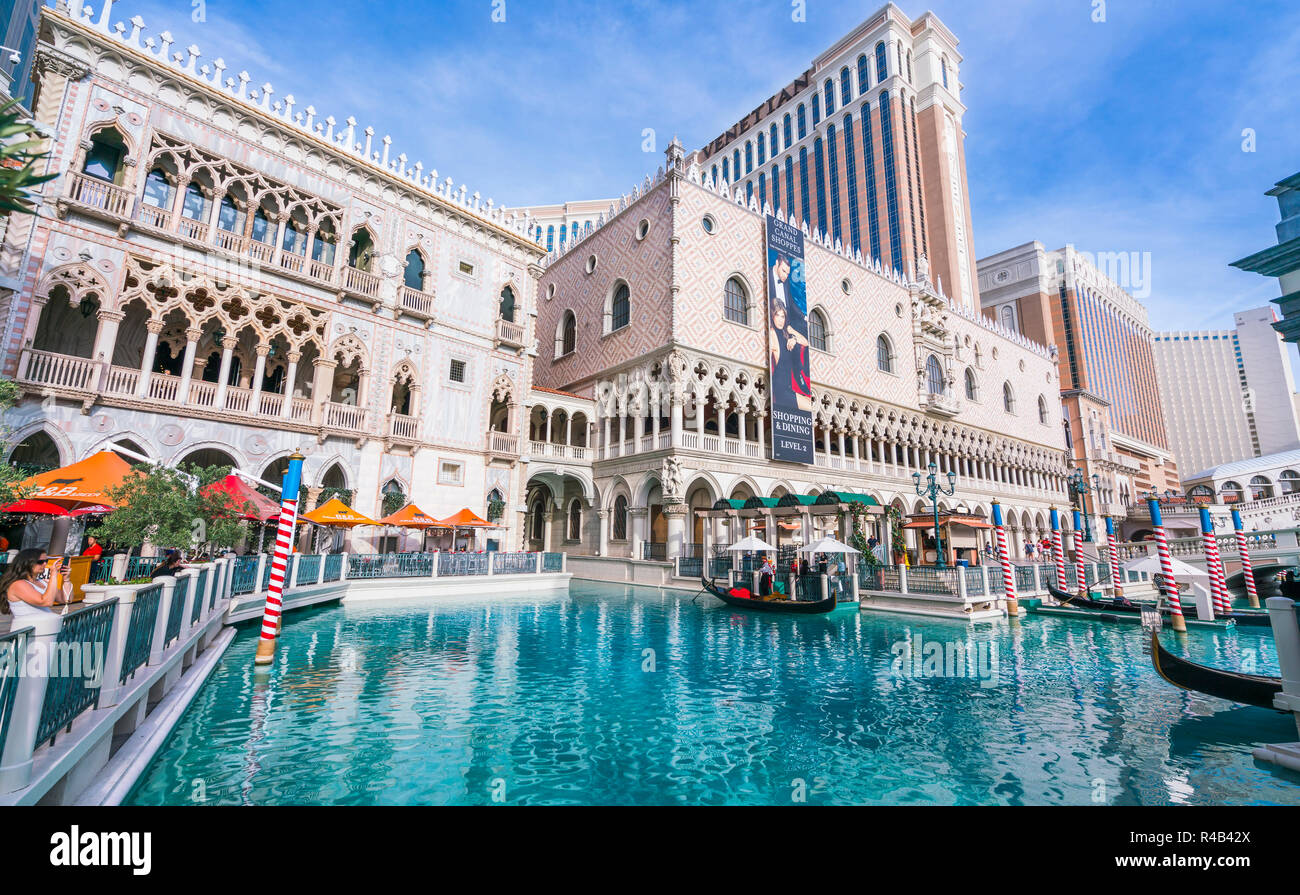Las Vegas, Nevada, USA. 5-29-17: The Venetian Resort Hotel & Casino am Tag. Stockfoto