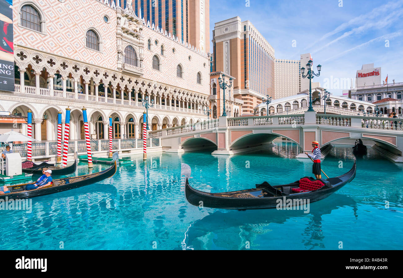 Las Vegas, Nevada, USA. 5-29-17: The Venetian Resort Hotel & Casino am Tag. Stockfoto