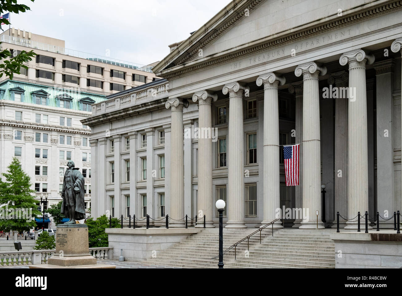 Treasury Department in Washington DC Stockfoto