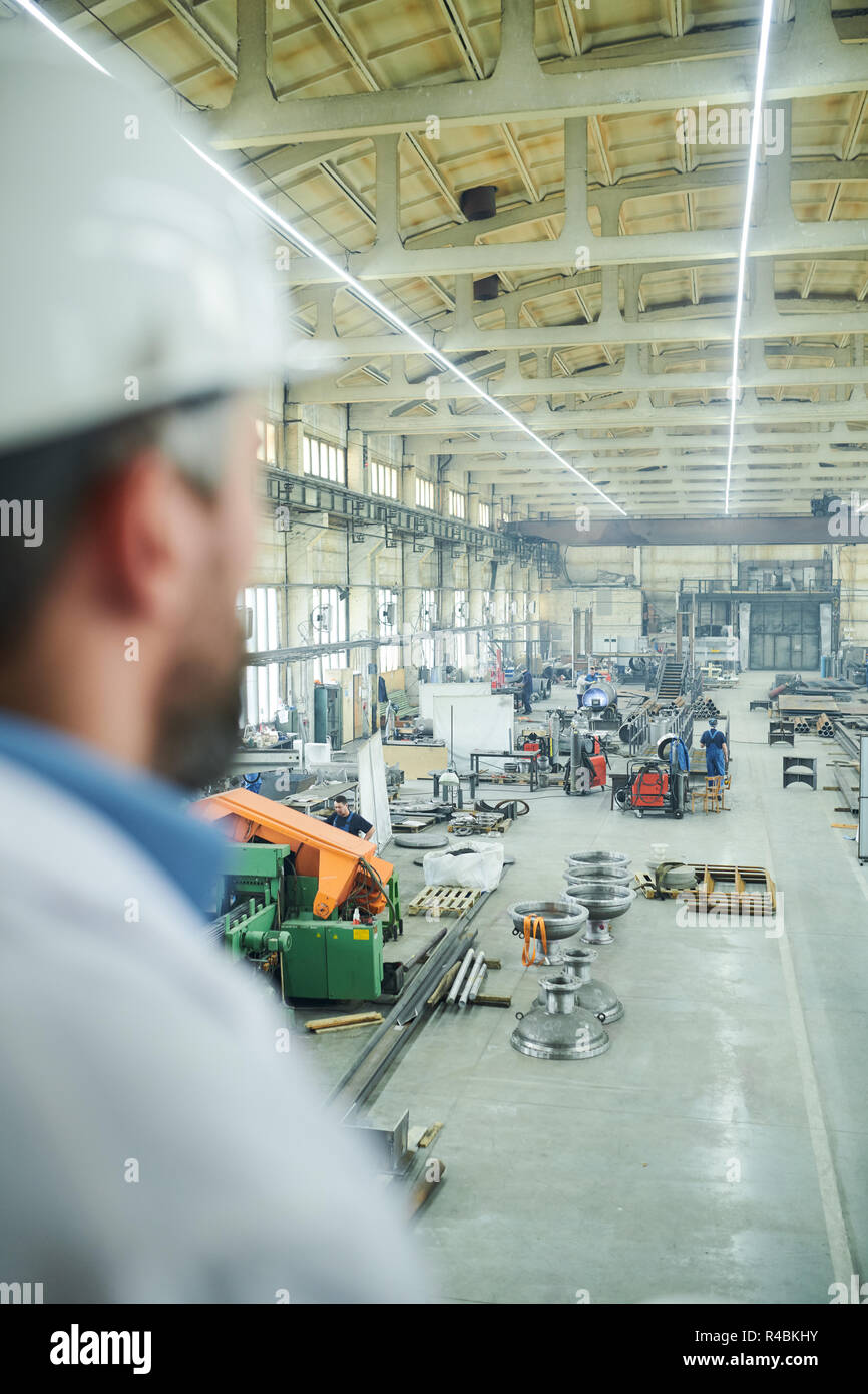 Nicht erkennbare Factory Ingenieur Stockfoto