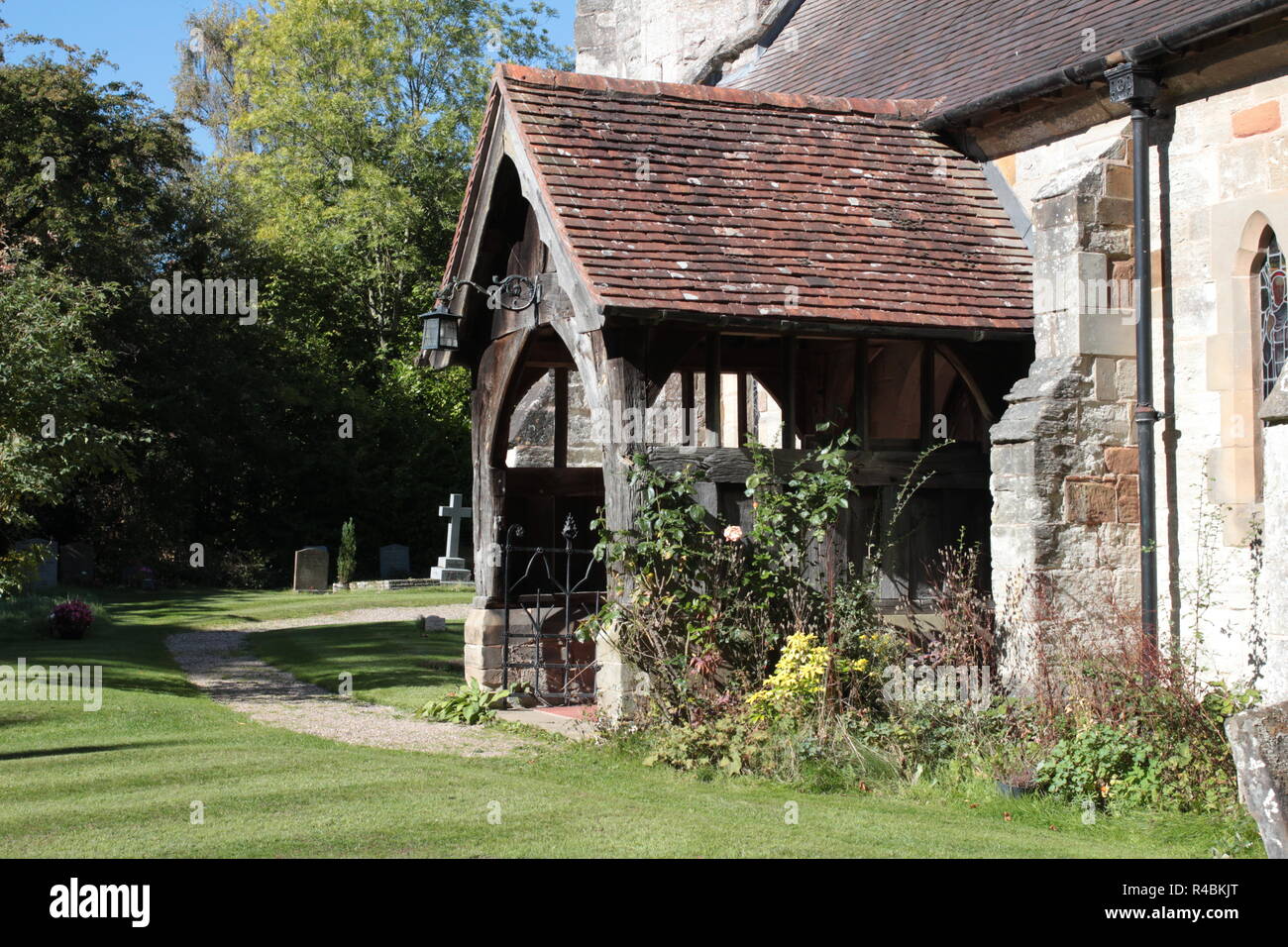 St Giles Kirche Packwood Warwickshire Stockfoto