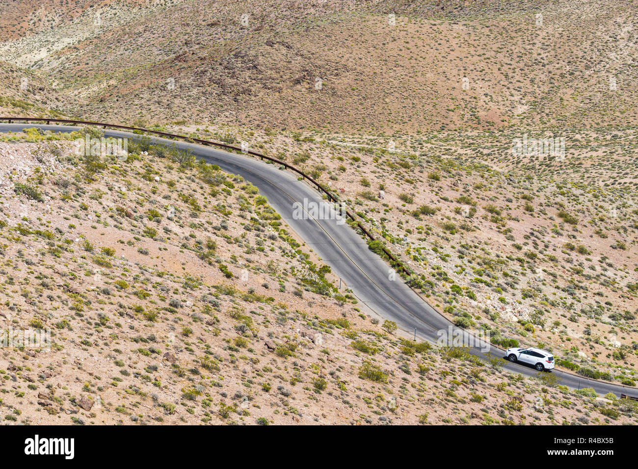 Weg nach Death Valley National Park, Kalifornien, USA. Stockfoto