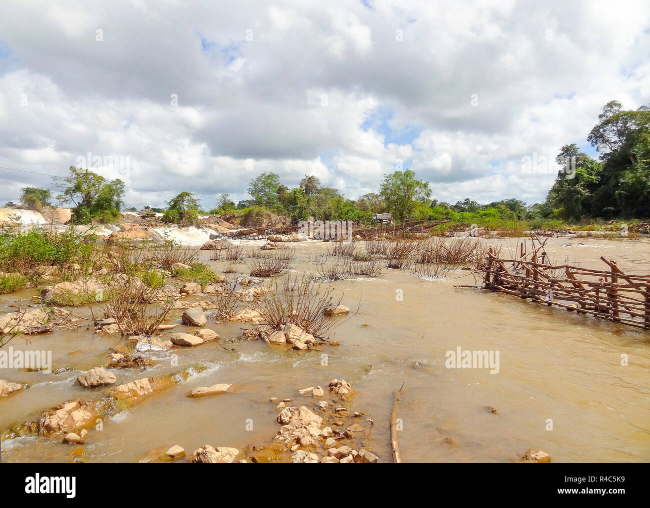 Mekong-Fluss in laos Stockfoto