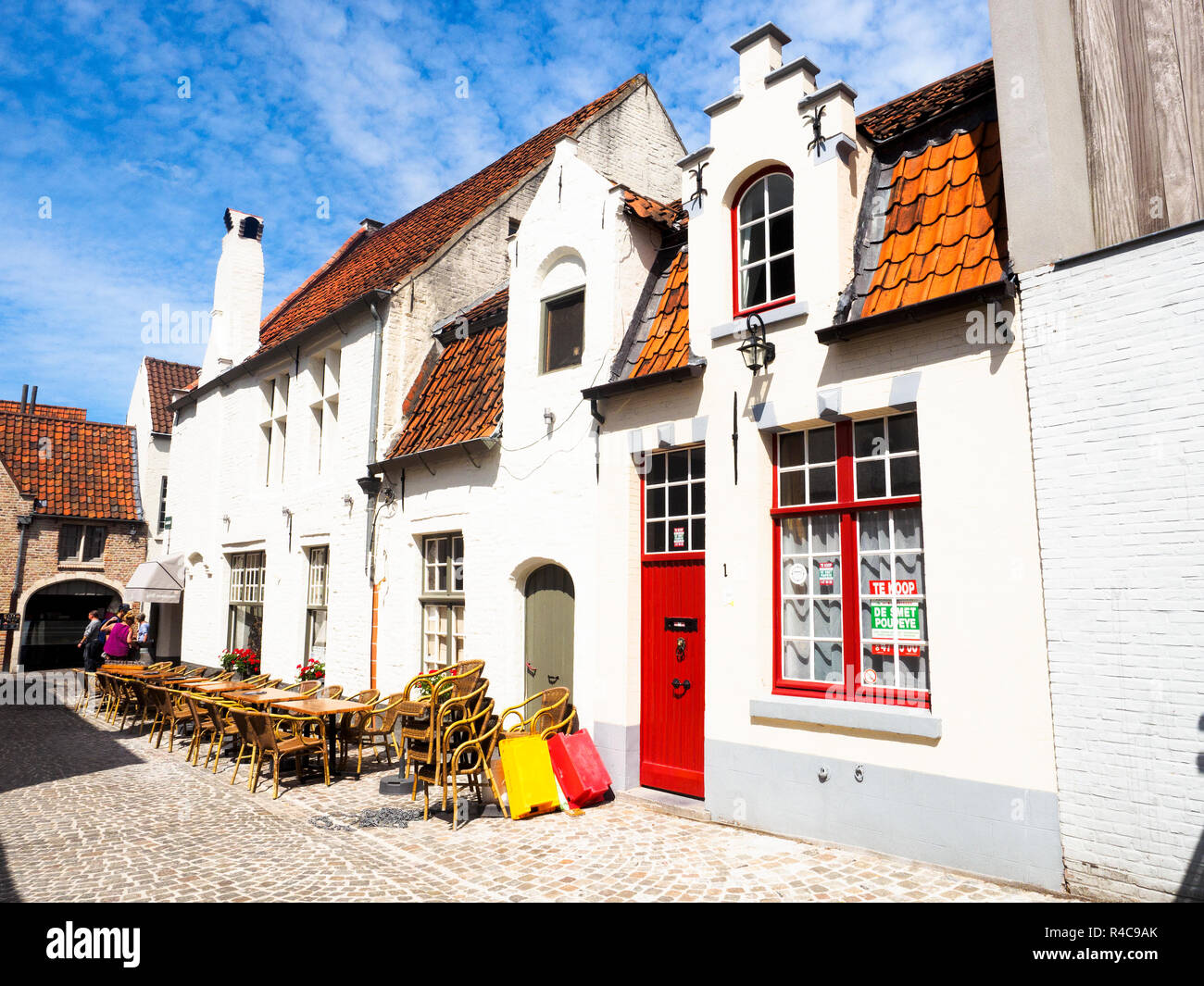 Noortstraat - Brügge, Belgien Stockfoto