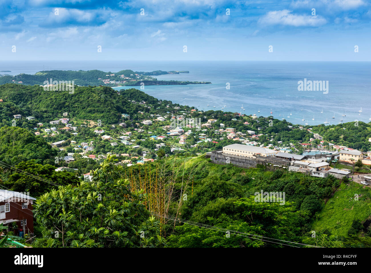St George, der Hauptstadt der karibischen Insel Grenada Stockfoto