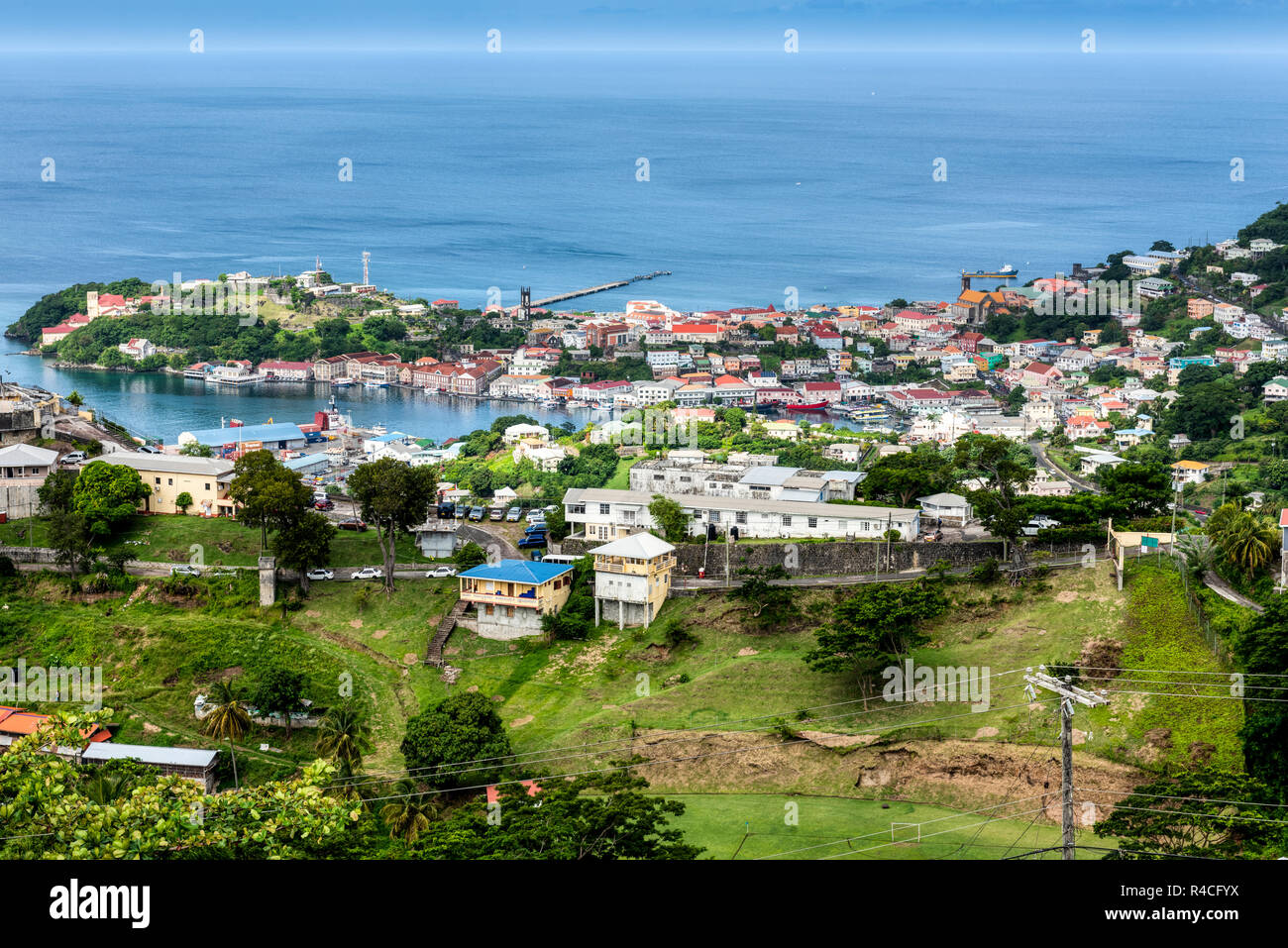 St George, der Hauptstadt der karibischen Insel Grenada Stockfoto