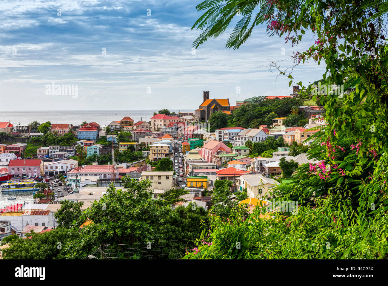 St George, der Hauptstadt der karibischen Insel Grenada Stockfoto