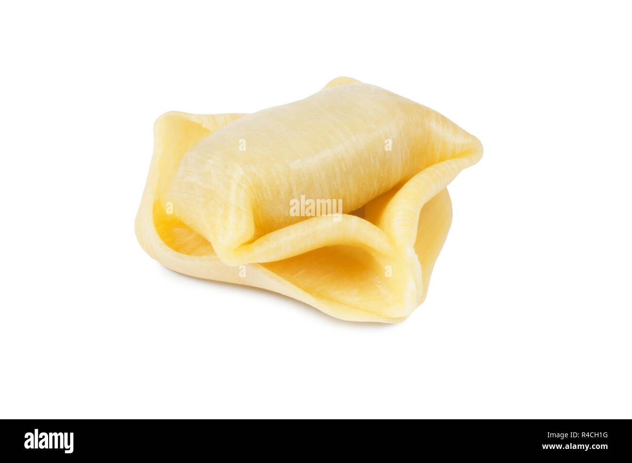 Studio geschossen von Tortellini/tortelloni auf weißem Hintergrund - Johannes Gollop Stockfoto