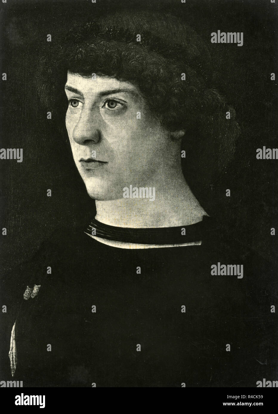 Giovanni bellini portrait young man Fotos und Bildmaterial in hoher