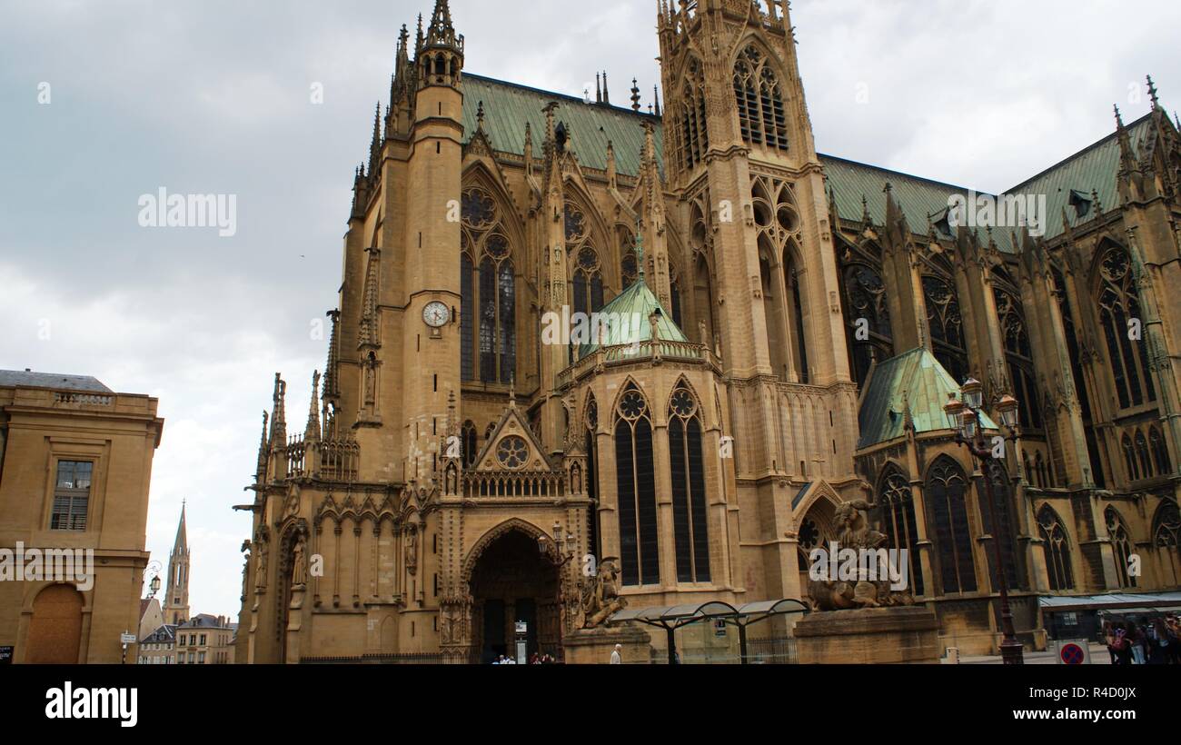 Urlaub in Frankreich, Metz Stadt Stockfoto