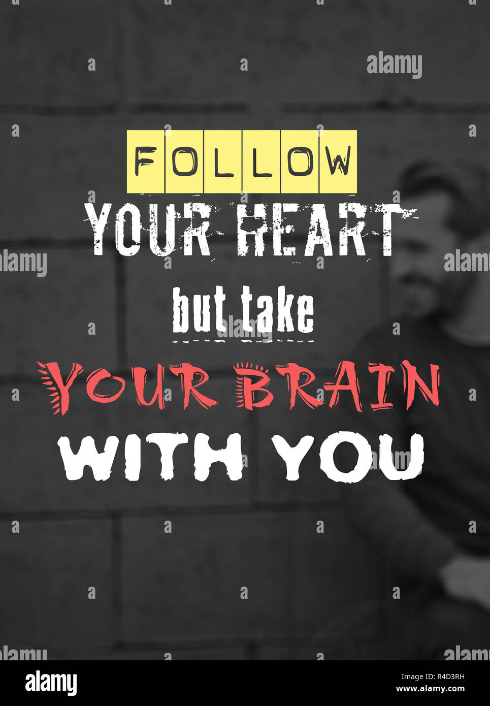 Glück Zitat Bilder Design Stockfoto