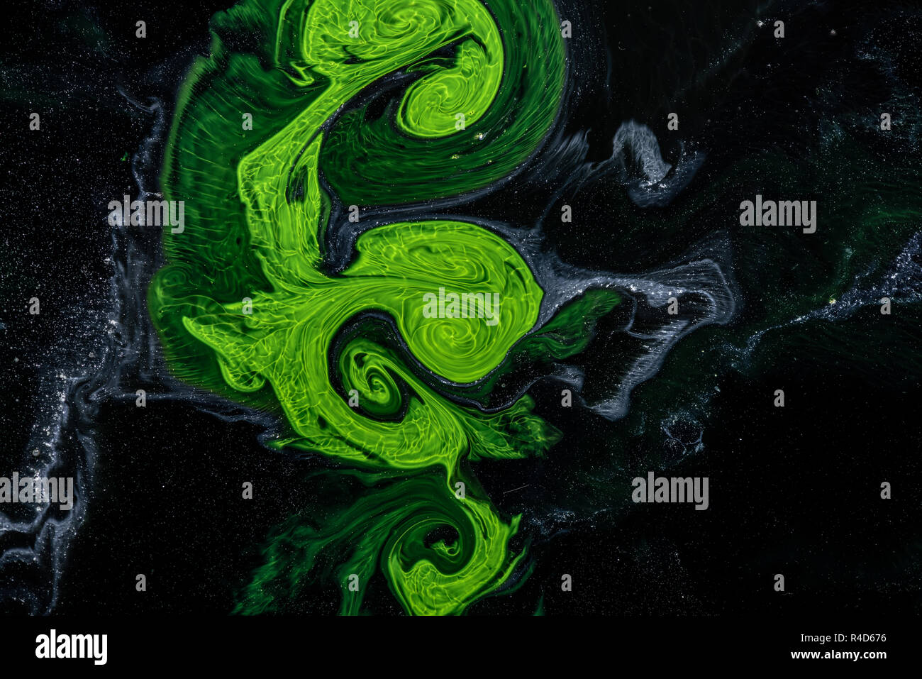 Kreative Hintergrund, Farbe künstlerischen Hintergrund mit fließenden Tinte Farbe. Stockfoto