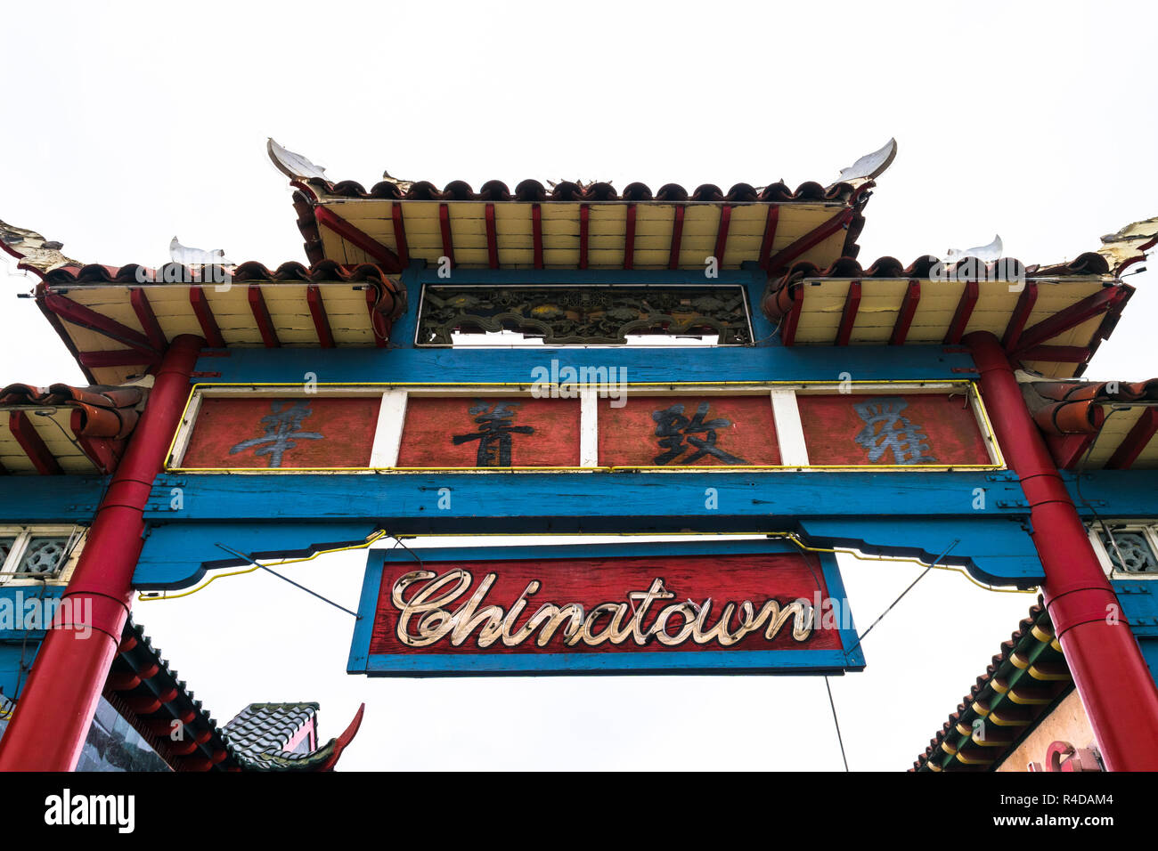 Tor zu Chinatown in Los Angeles, Kalifornien, USA Stockfoto