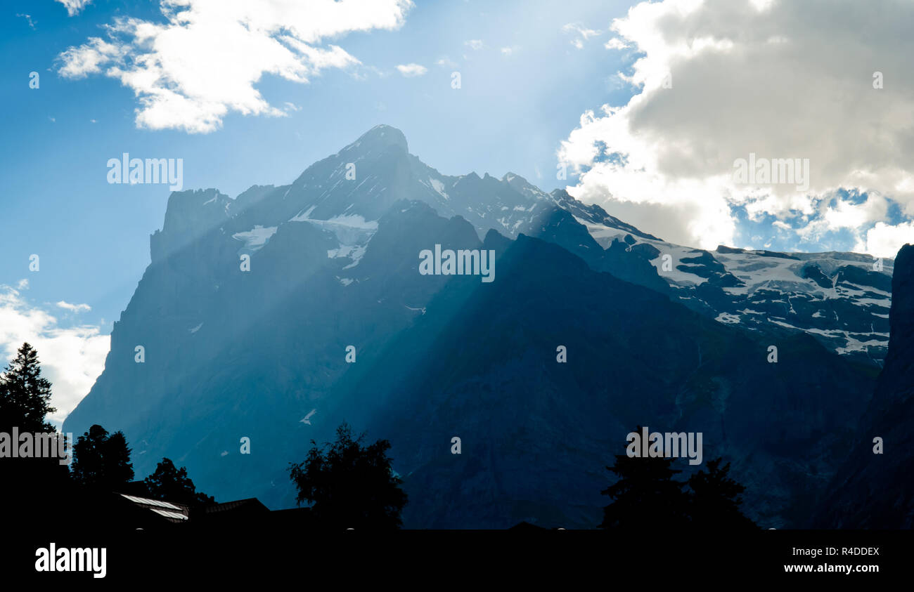 Sommer in den Schweizer Bergen - Berner Alpen Stockfoto