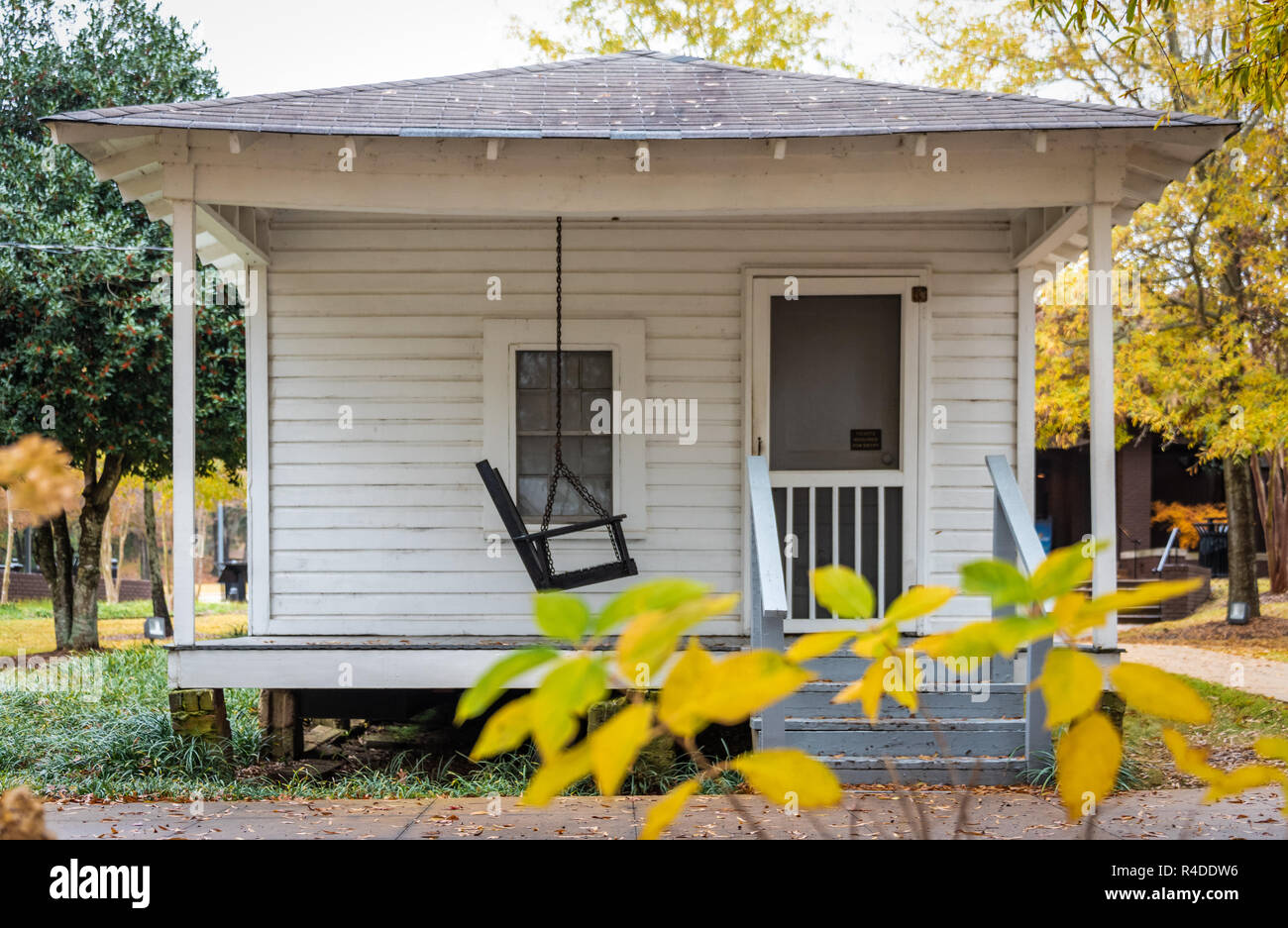 Geburtsort der Amerikanischen Symbol Musik Elvis Presley in Tupelo, Mississippi. Elvis war in diesem Haus von seinem Vater am 8. Januar 1935 gebaut geboren. Stockfoto