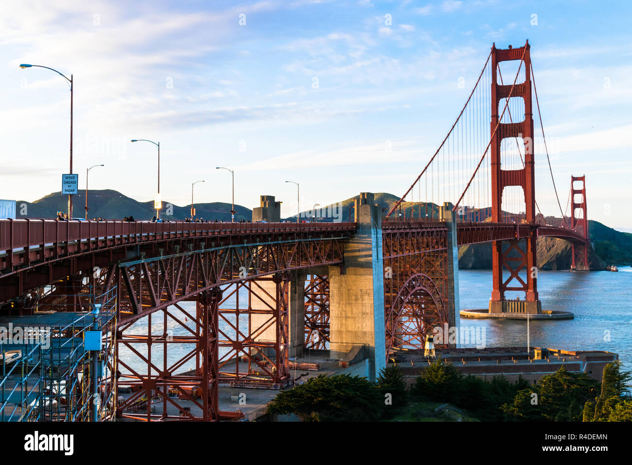 Golden Gate Bridge in San Francisco Kalifornien USA Westküste des Pazifischen Ozeans Stockfoto