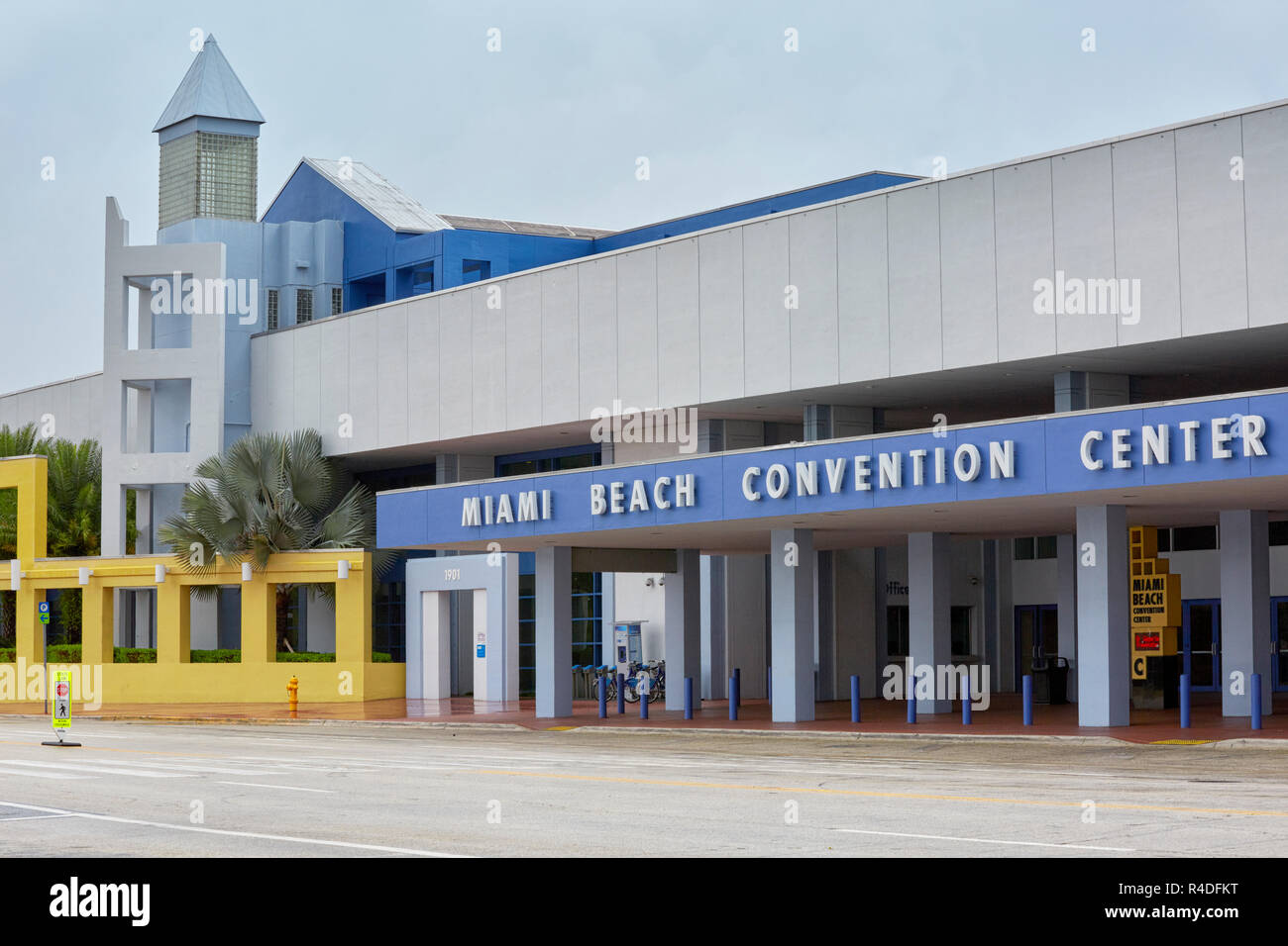 Eingang zum Miami Beach Convention Center in Miami, Florida, USA Stockfoto