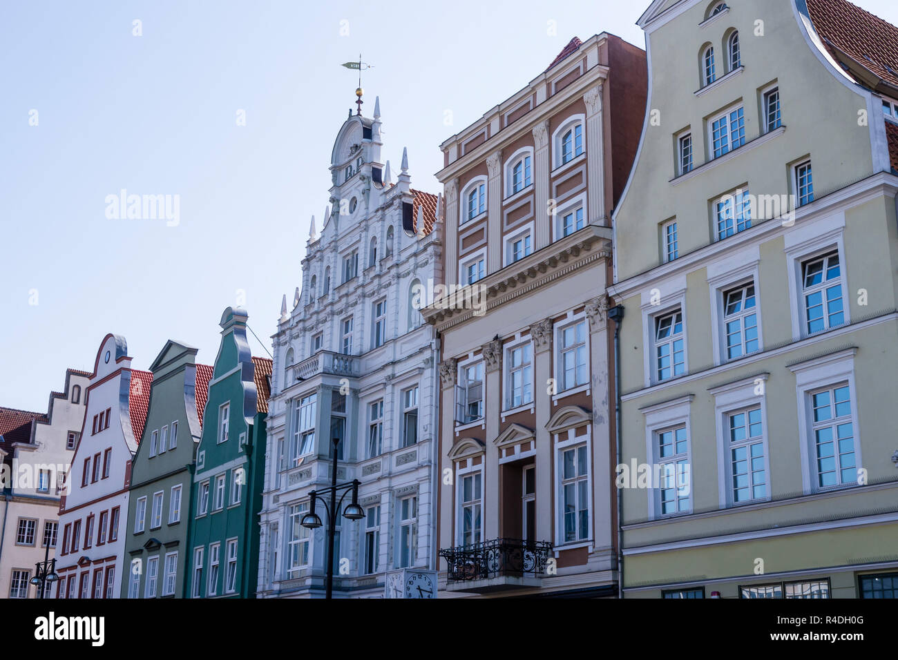 Marktplatz in Rostock Stockfoto