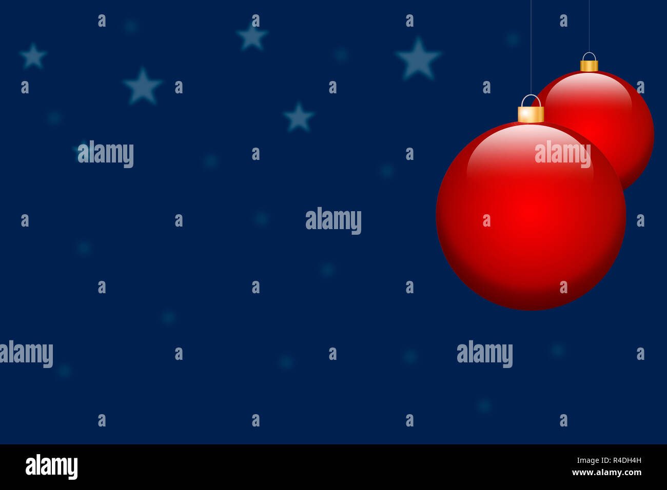 Weihnachtsgeschenk auf blauem Hintergrund Stockfoto