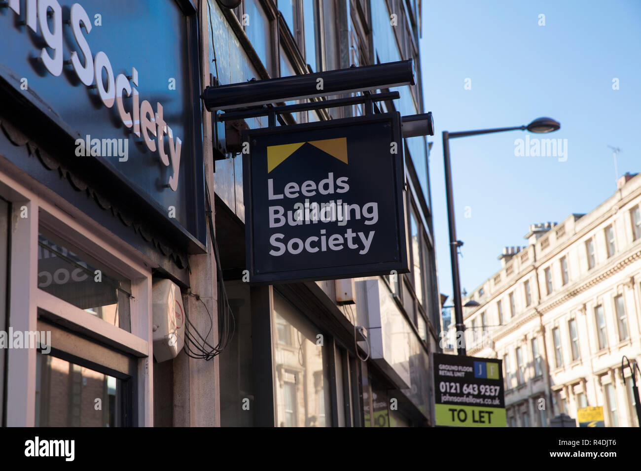 Derby, Derbyshire, UK: Oktober 2018: Leeds Building Society Stockfoto