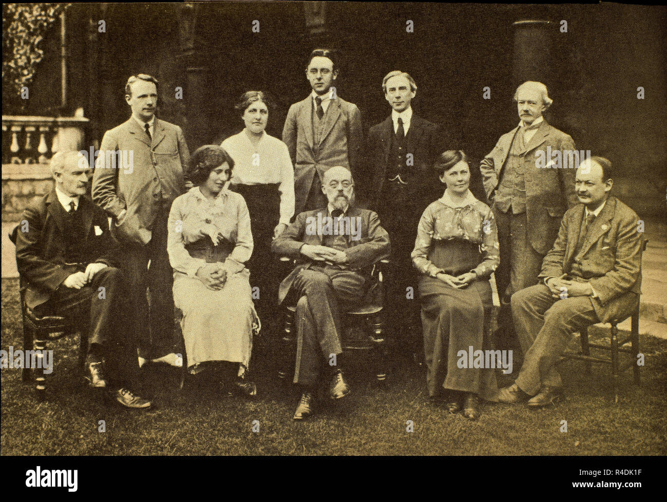 Die MITGLIEDER DES WISSENSCHAFTLICHEN MORALISCHE CLUB DER UNIVERSITÄT CAMBRIDGE. Standort: Private Collection. Cambridge. Stockfoto