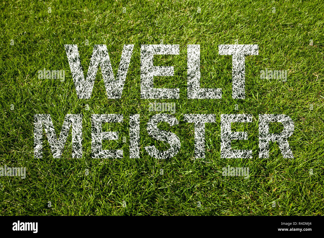 Weltmeister (Weltmeister in deutscher Sprache) Stockfoto