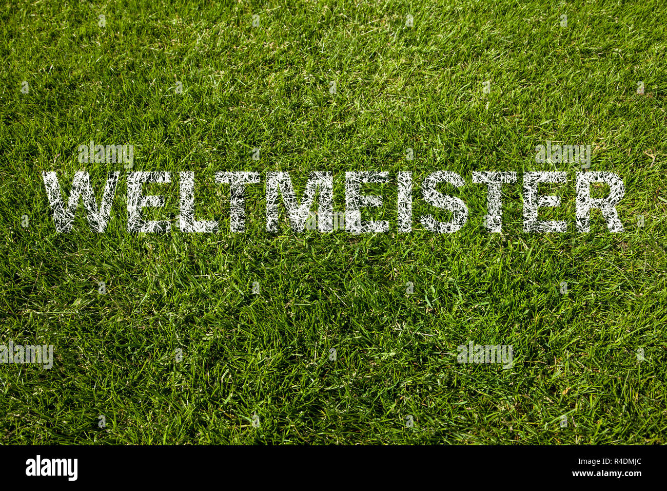 Weltmeister (Weltmeister in deutscher Sprache) Stockfoto