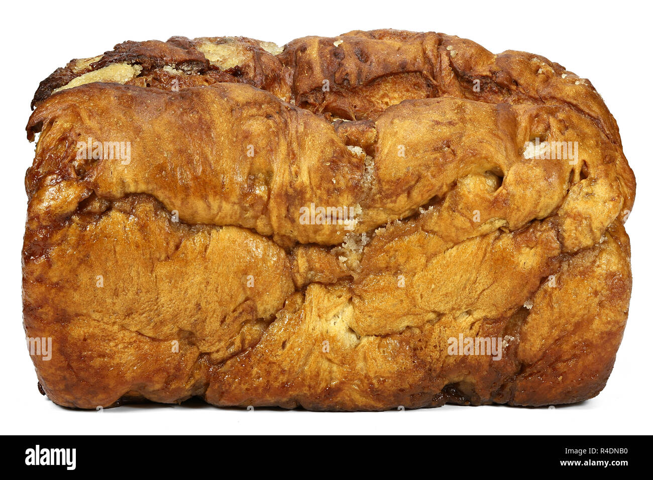 Friesische Suicurbrood (Zucker Brot) auf weißem Hintergrund Stockfoto