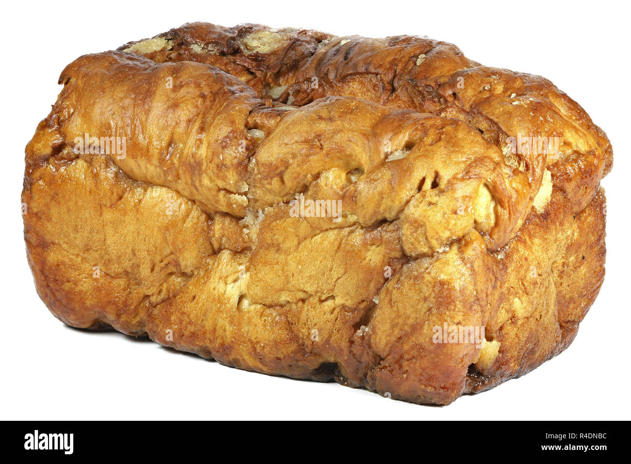 Friesische Suicurbrood (Zucker Brot) auf weißem Hintergrund Stockfoto