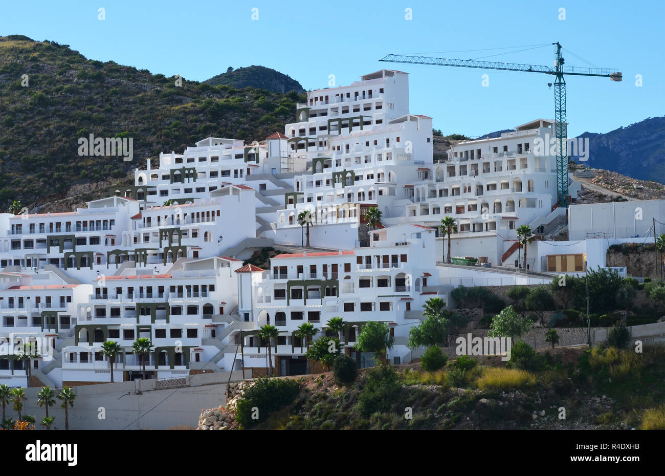 Reale Zustand Blase in der Mittelmeerküste (Xeresa, Region Valencia, Spanien) Stockfoto