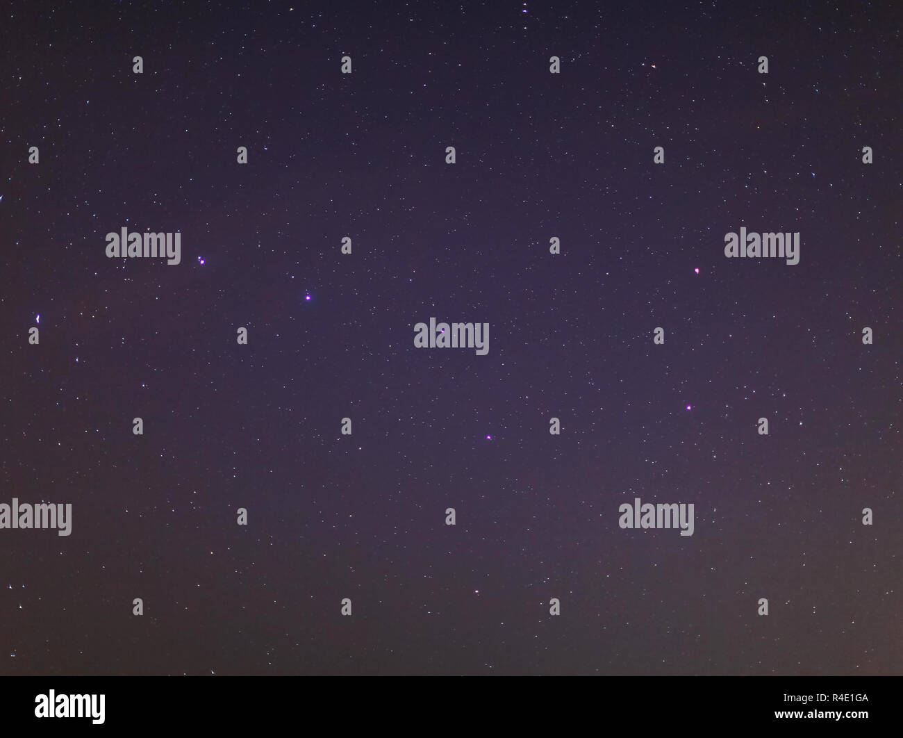 Big Dipper Konstellation in Osteuropa Stockfoto