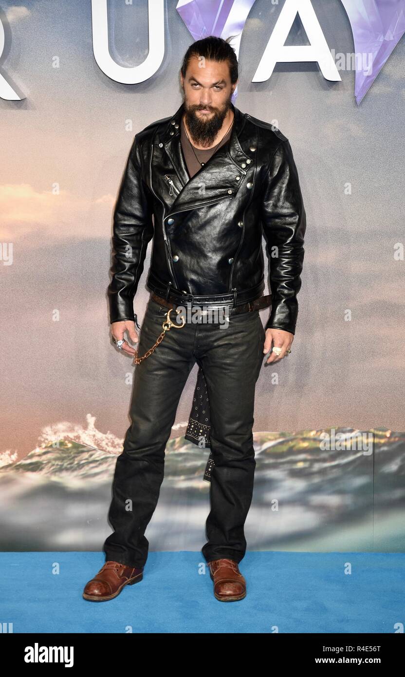 London, Großbritannien. 26. November 2018. Jason Momoa, Aquaman-World Premiere, Cineworld, Leicester Square, London. UK Credit: michael Melia/Alamy leben Nachrichten Stockfoto