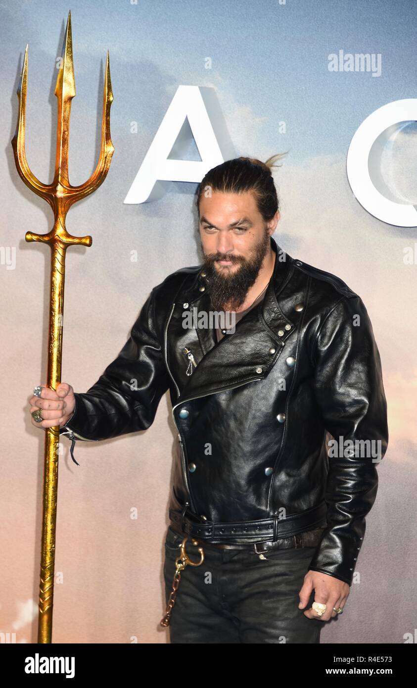London, Großbritannien. 26. November 2018. Jason Momoa, Aquaman-World Premiere, Cineworld, Leicester Square, London.UK Credit: michael Melia/Alamy leben Nachrichten Stockfoto