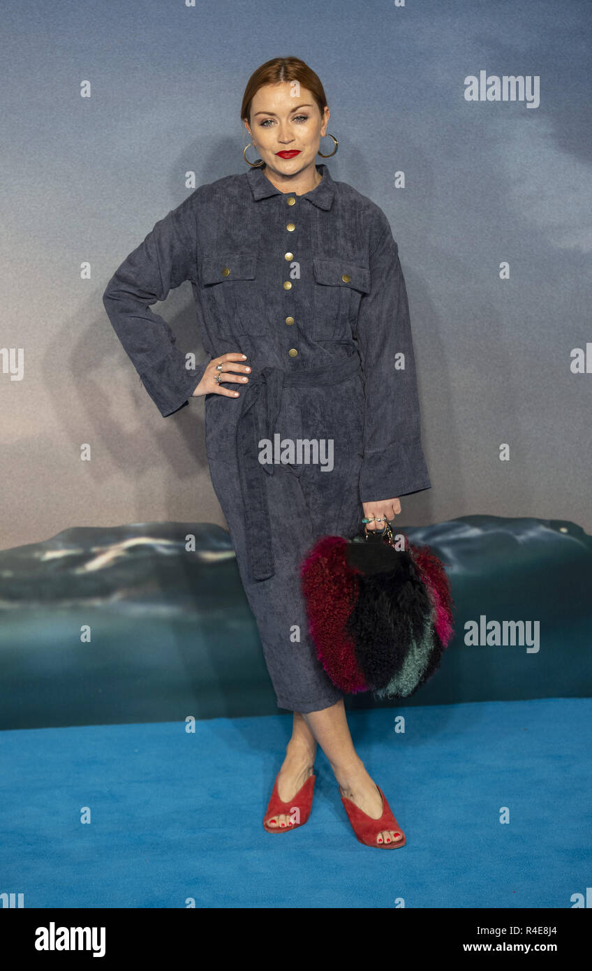 London, Großbritannien. 26 Nov, 2018. Arielle kostenlos besucht die Weltpremiere von "aquaman" im Cineworld Leicester Square. Credit: Gary Mitchell/SOPA Images/ZUMA Draht/Alamy leben Nachrichten Stockfoto