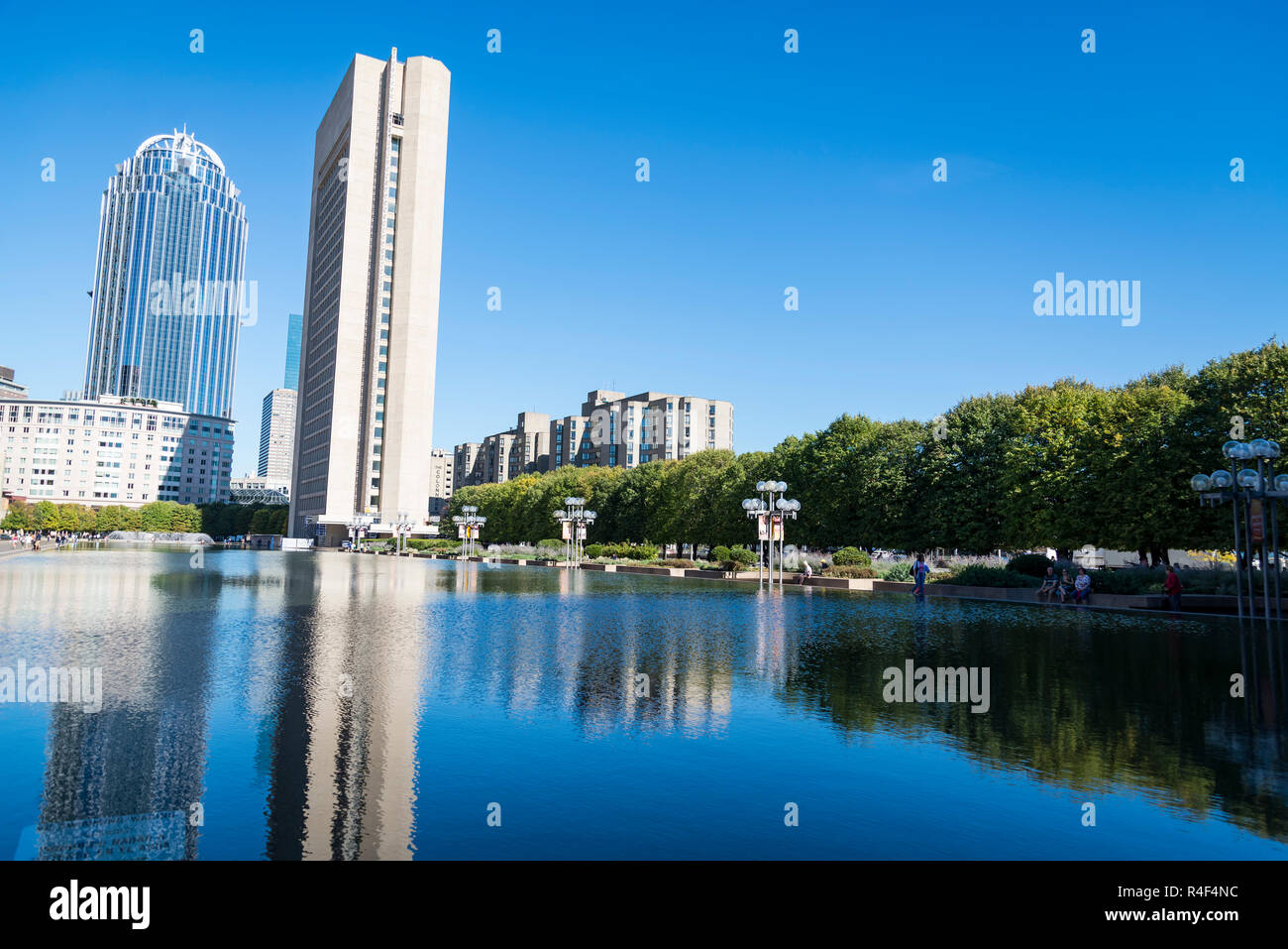 BOSTON, MA - 12. OKTOBER 2015: Boston pool Brunnen in der Innenstadt von Boston am 12. Oktober 2015 in Boston MA Stockfoto