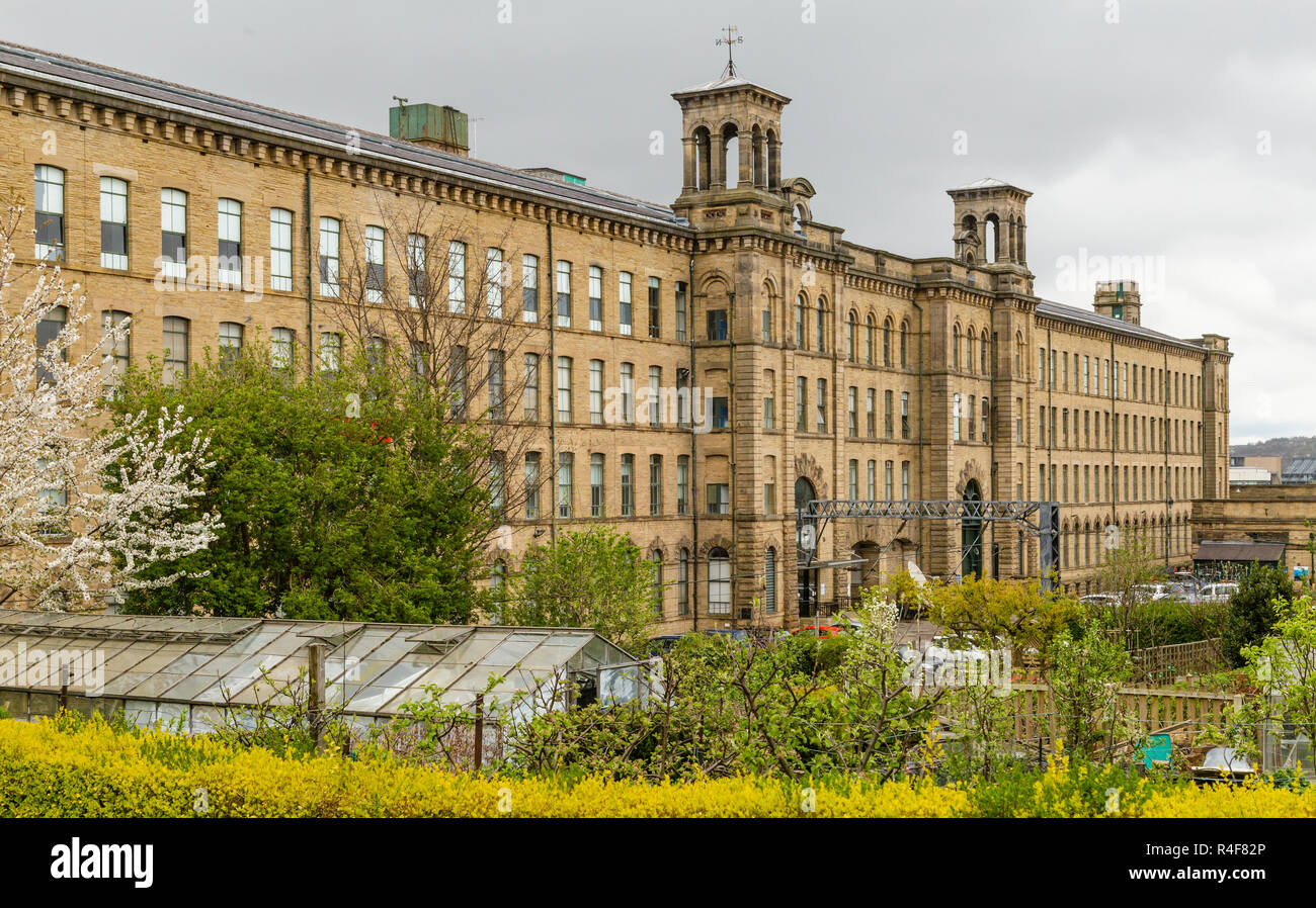 Salze Mill in Saltaire, West Yorkshire. Stockfoto