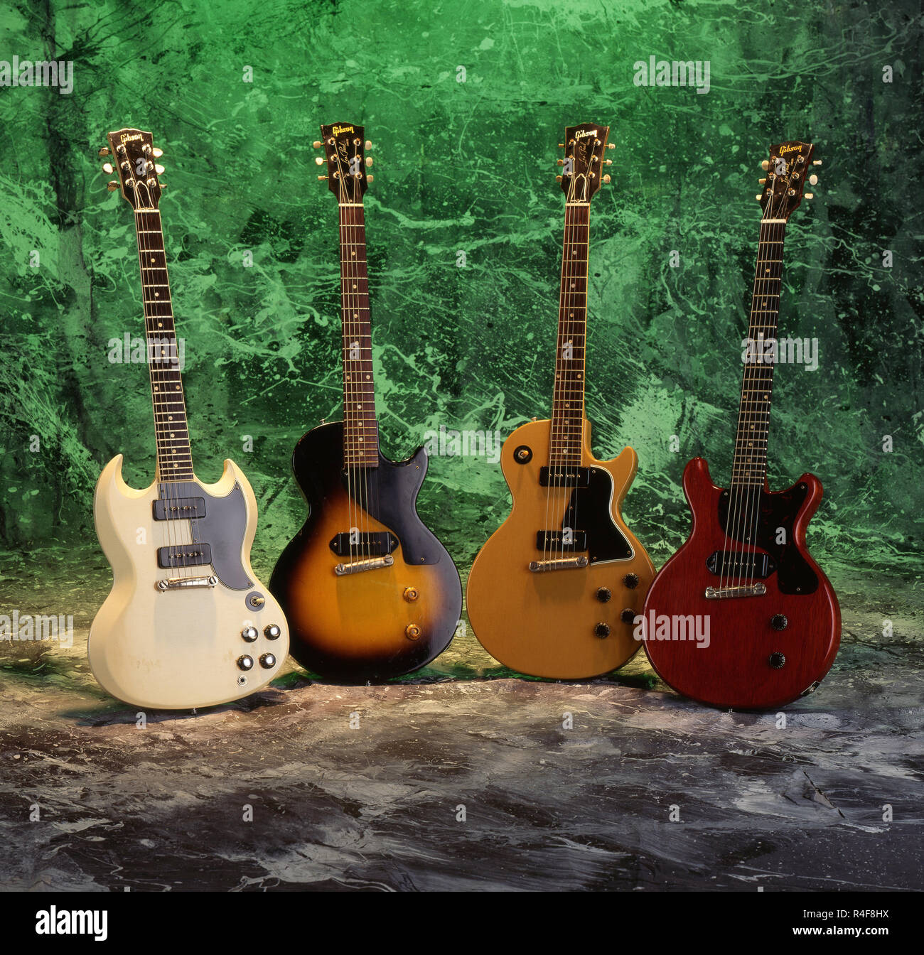 Gibson Gitarren Stockfoto