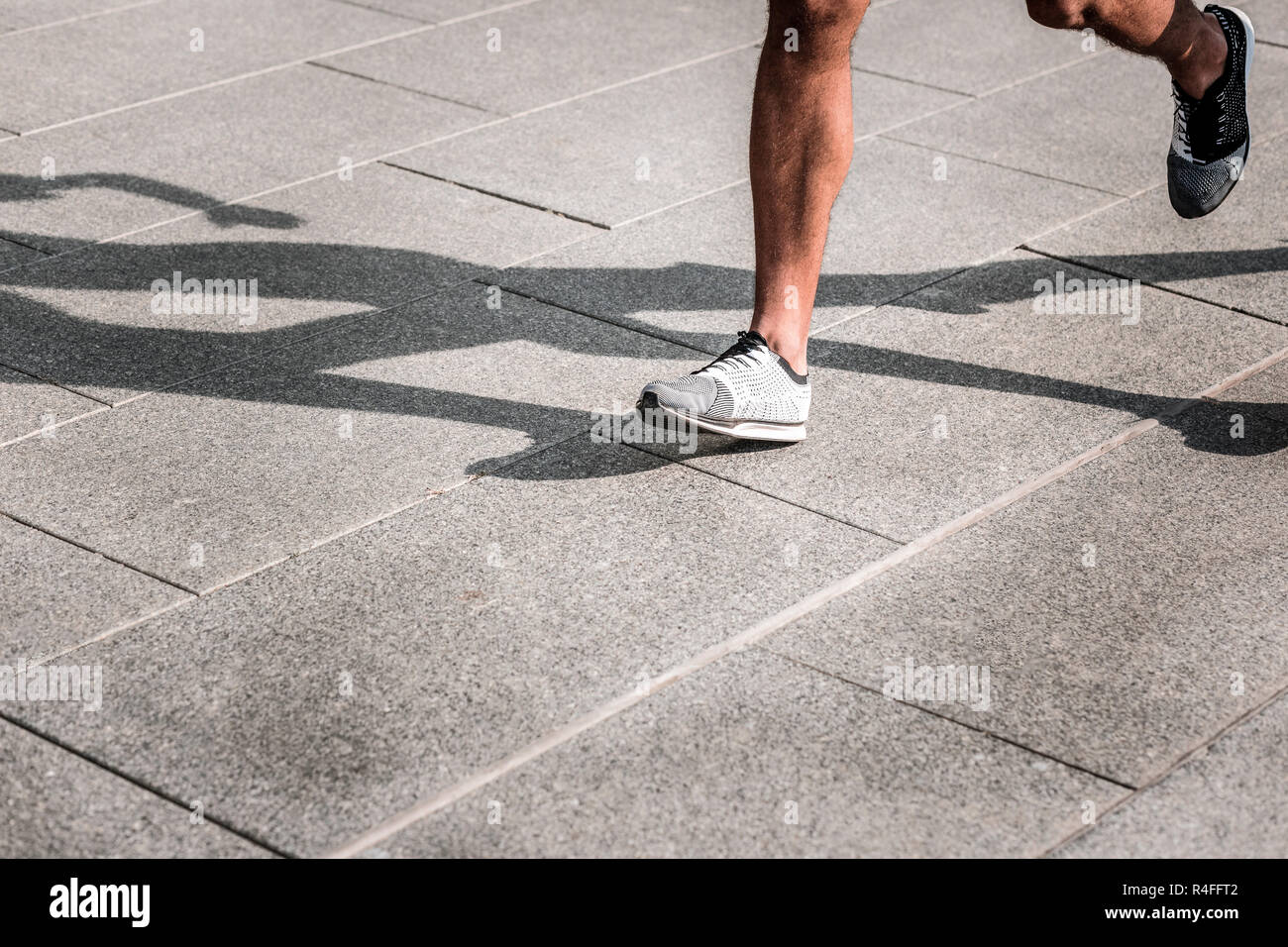 Beine eines starken afro-amerikanische Mann Stockfoto