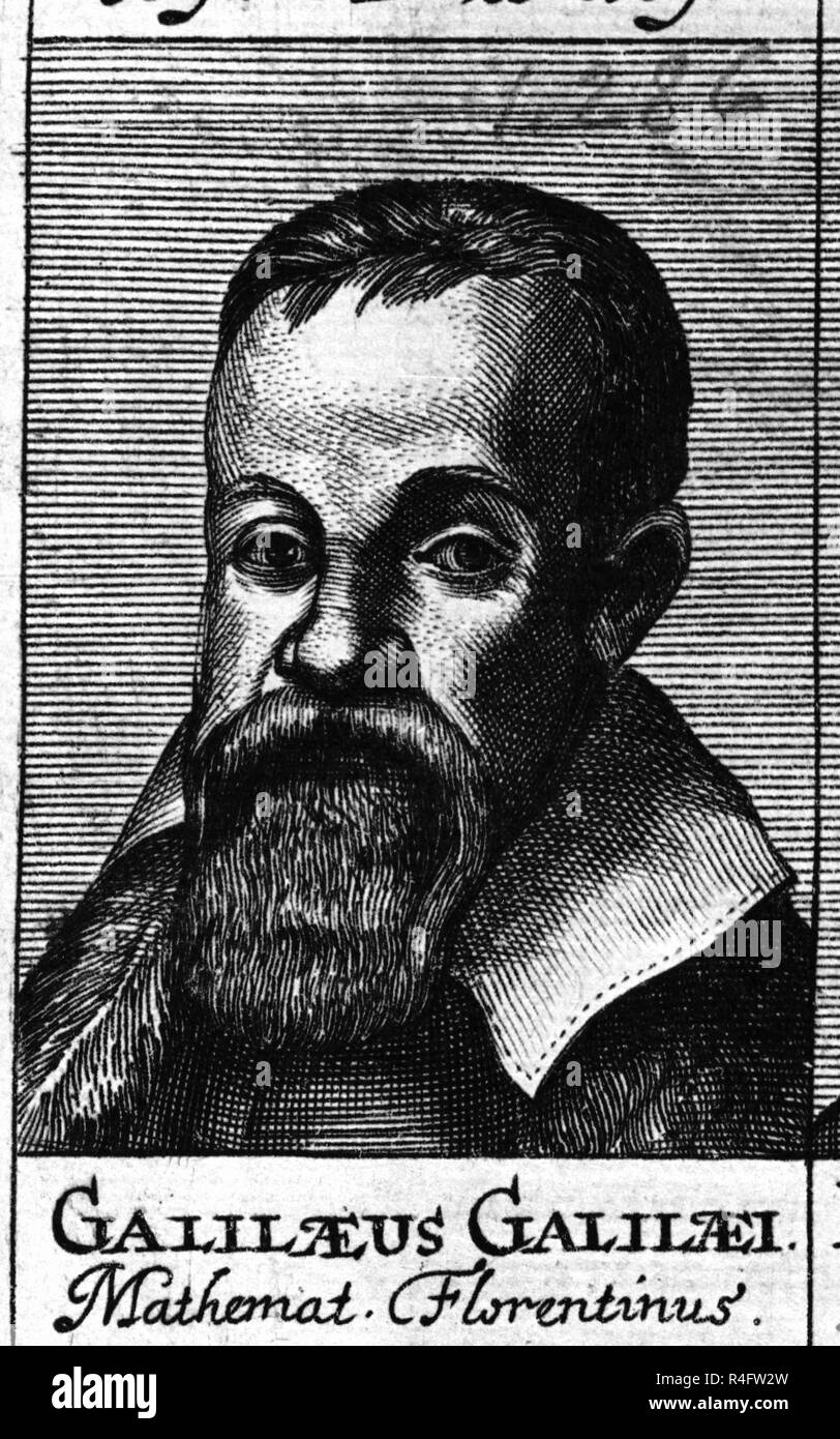 Galileo Galilei (15. Februar 1564 - vom 8. Januar 1642) war ein italienischer Universalgelehrten. Galileo ist eine zentrale Figur in der Übergang von der natürlichen Philosophie der modernen Wissenschaft und in der Transformation der wissenschaftlichen Renaissance in eine wissenschaftliche Revolution. Standort: Private Collection. MADRID. Spanien. Stockfoto