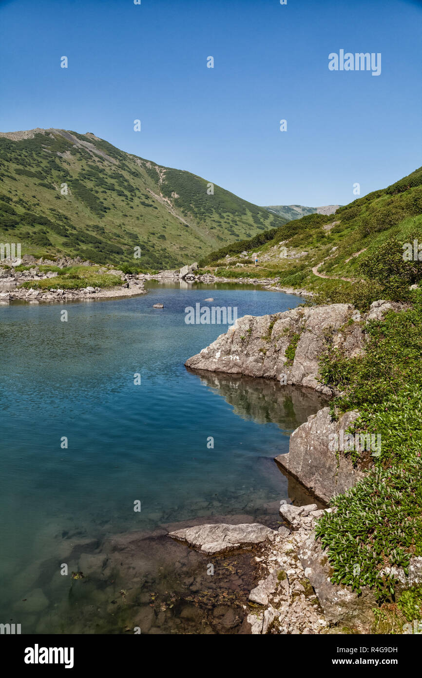 Die Natur von Kamtschatka. Landschaften und herrliche Aussicht auf den Kam Stockfoto