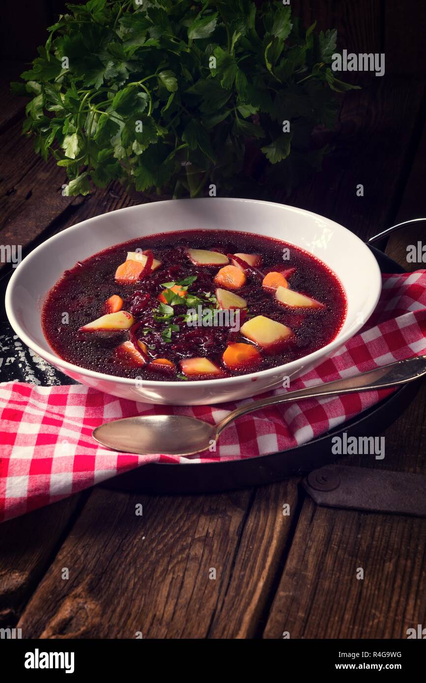 Polnische Borscht Stockfoto