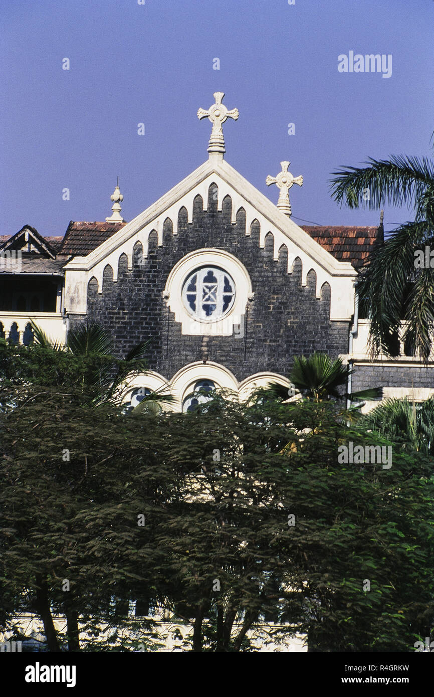 Außenansicht St. Xavier's College, Fort, Mumbai, Indien, Asien Stockfoto