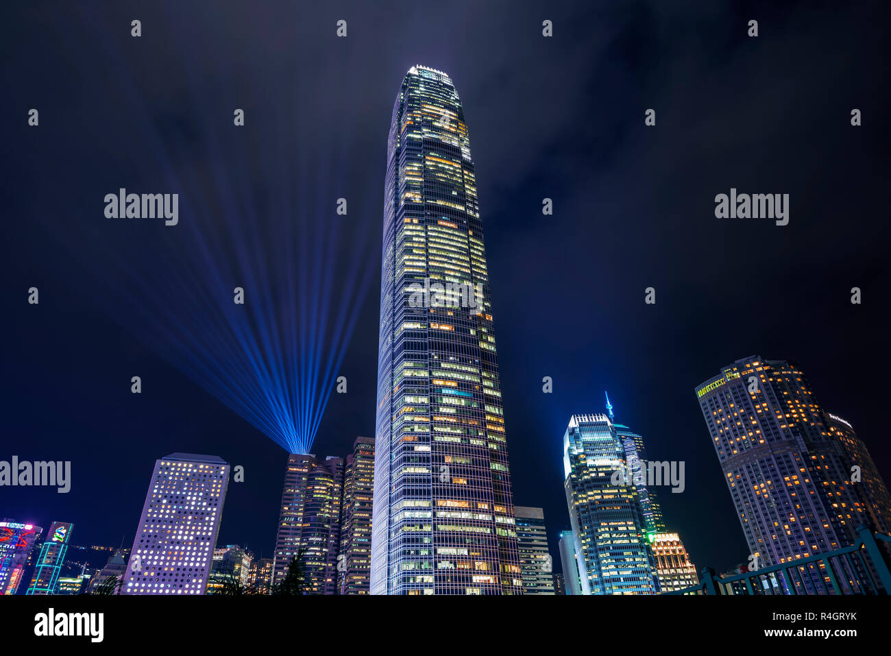 Die IFC 2, International Finance Center, Central Financial District, Hongkong, China. Stockfoto